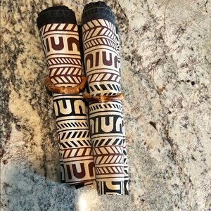 Patterned Fabric Rolls with Geometric Design